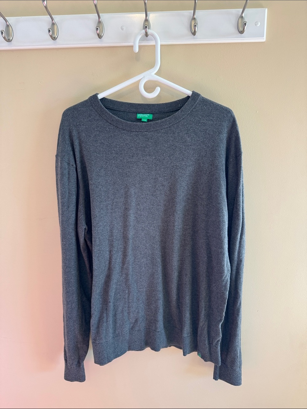 United Colors Of Benetton Grey Crewneck Sweater